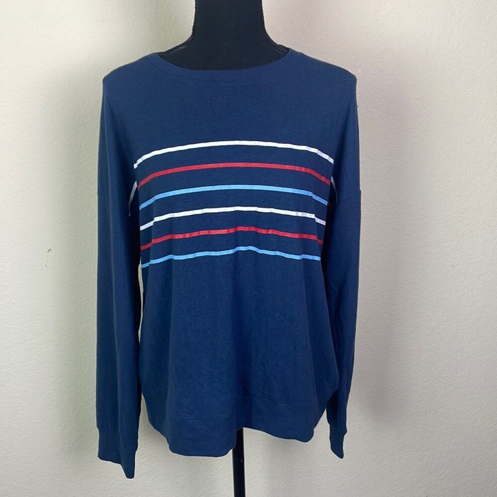 New! Nordstrom’s PJ Salvage striped lounge/pajama top women’s L